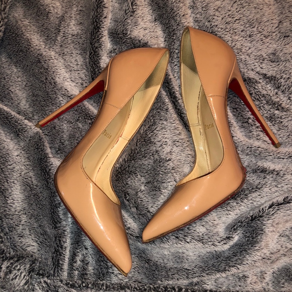 Christian Louboutin So Kate 120 MM Nude Patent